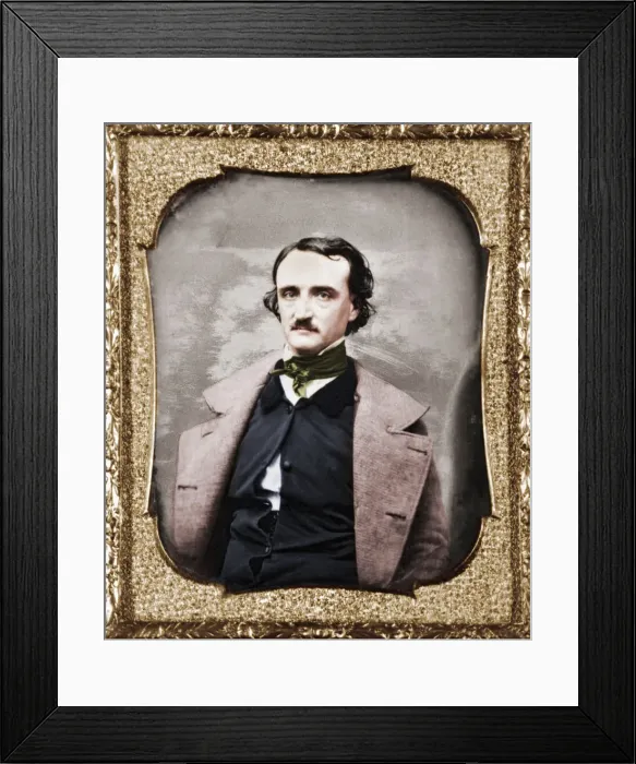 Framed Print : Portrait of Edgar Allan Poe Framed Print : Portrait of Edgar Allan Poe