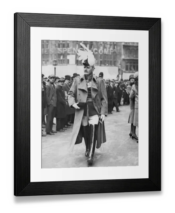 Framed Print : Lord Edmund Allenby Walking In Uniform Framed Print : Lord Edmund Allenby Walking In Uniform
