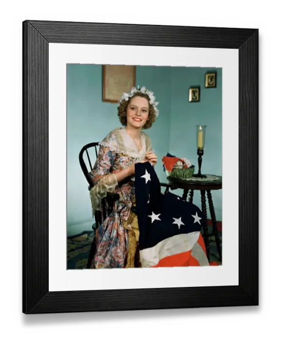 Framed Print : Alexis Smith as Betsy Ross