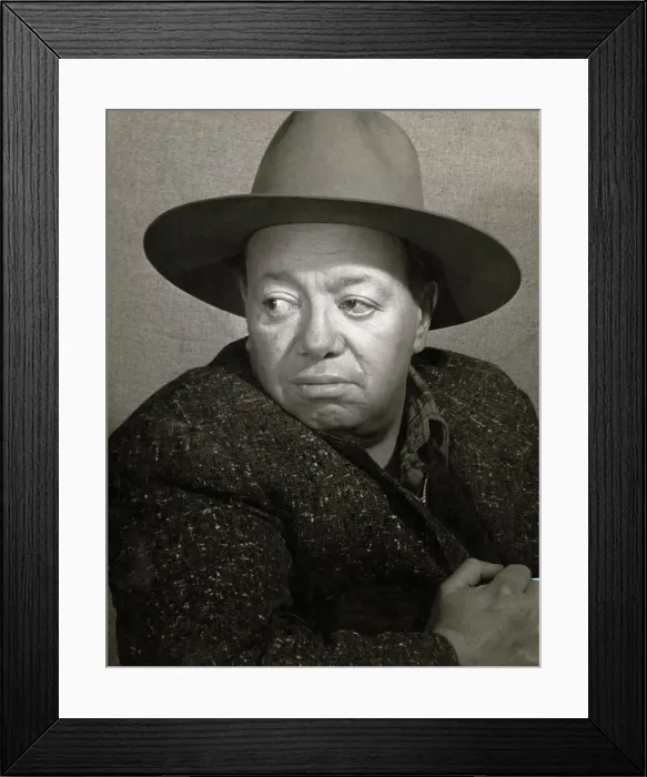 Framed Print : Diego Rivera in Pensive Mood Framed Print : Diego Rivera in Pensive Mood