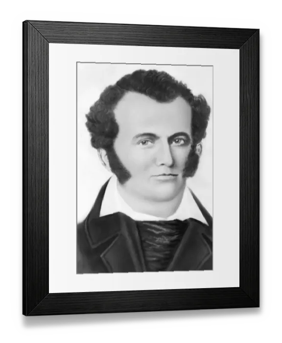 Framed Print : Portrait of James Bowie Framed Print : Portrait of James Bowie