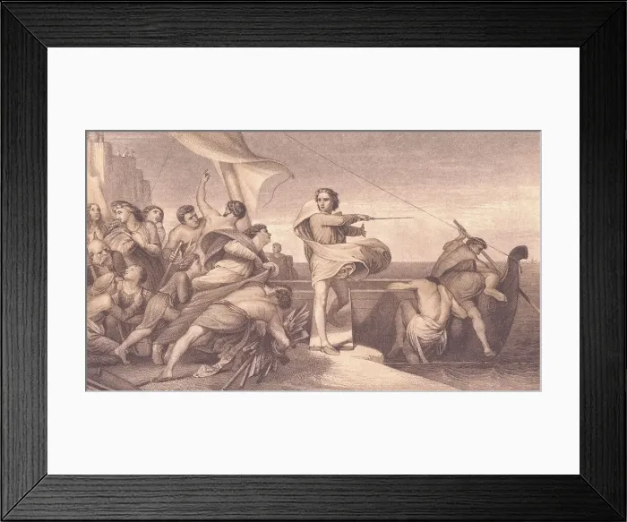 Framed Print : Alfred the Great Pointing Sword Framed Print : Alfred the Great Pointing Sword