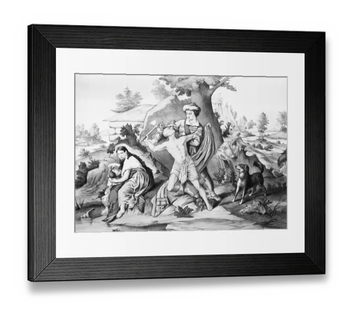 Framed Print : Daniel Boone Fighting Enemy Framed Print : Daniel Boone Fighting Enemy