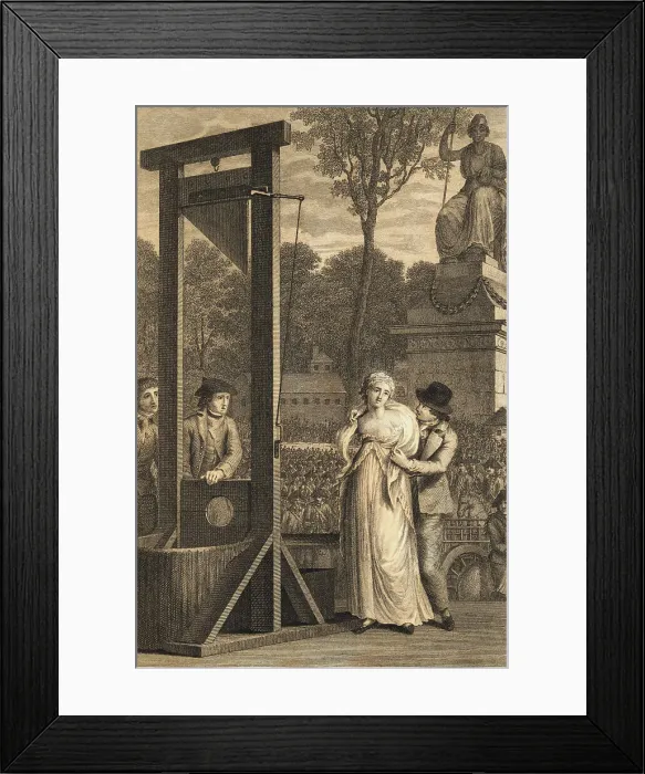 Framed Print : Charlotte Corday Being Led to Guillotine Framed Print : Charlotte Corday Being Led to Guillotine