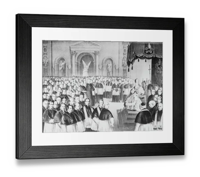 Framed Print : Pope Pius IX with Colleagues