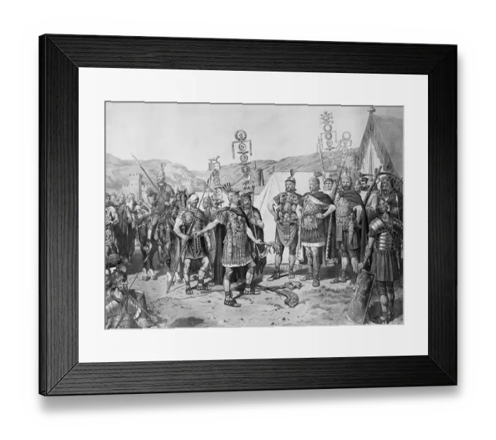 Framed Print : Assemblage of Roman Soldiers Framed Print : Assemblage of Roman Soldiers