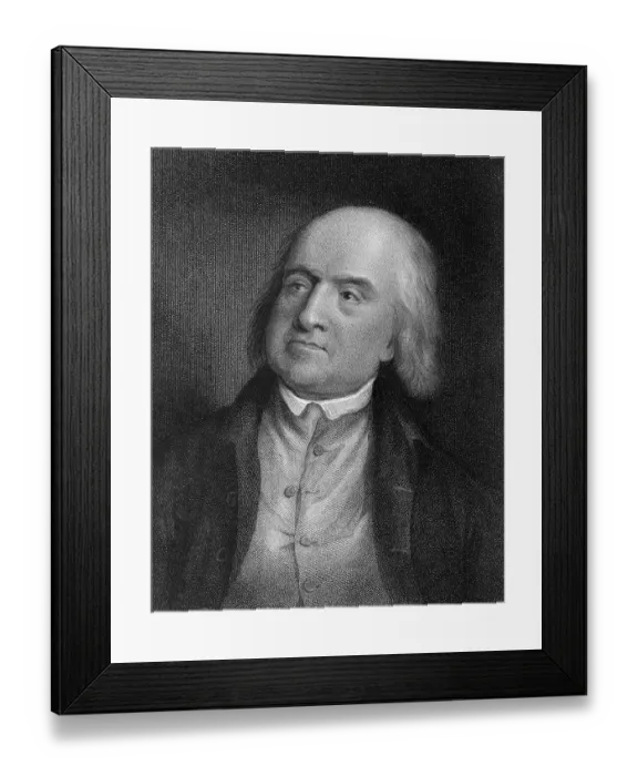 Framed Print : Portrait of English Jurist and Philosopher Jeremy Bentham Framed Print : Portrait of English Jurist and Philosopher Jeremy Bentham