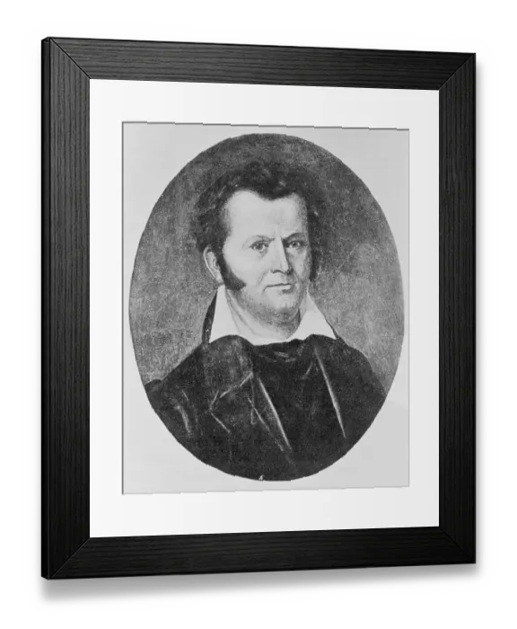 Framed Print : Portrait of James Bowie Framed Print : Portrait of James Bowie
