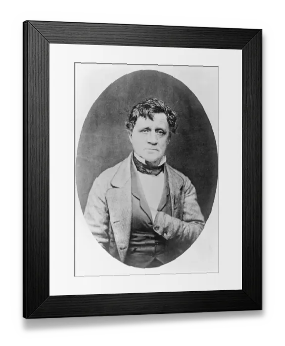 Framed Print : Portrait of Junius Brutus Booth Framed Print : Portrait of Junius Brutus Booth
