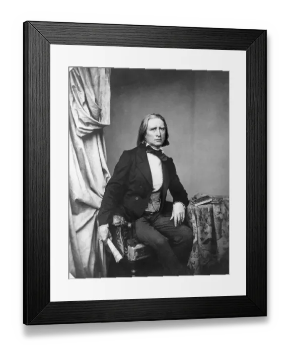 Framed Print : Composer Franz Liszt Posing for Camera Framed Print : Composer Franz Liszt Posing for Camera