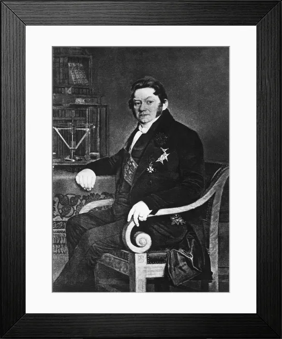 Framed Print : Portrait of Jons Jacob Berzelius Framed Print : Portrait of Jons Jacob Berzelius