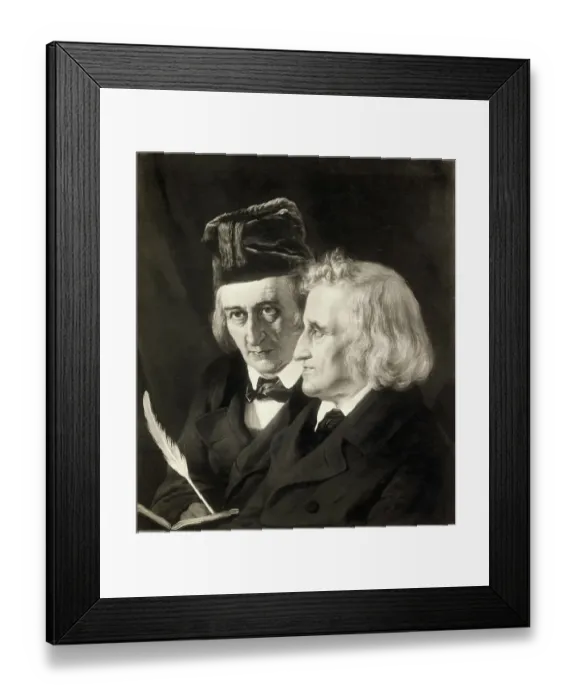 Framed Print : Portrait of the Brothers Grimm Framed Print : Portrait of the Brothers Grimm