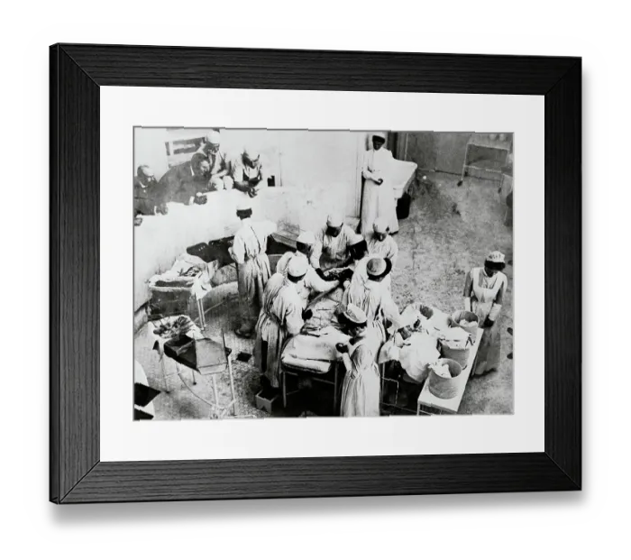 Framed Print : Operating Room Scene at Johns Hopkins Hospital Framed Print : Operating Room Scene at Johns Hopkins Hospital