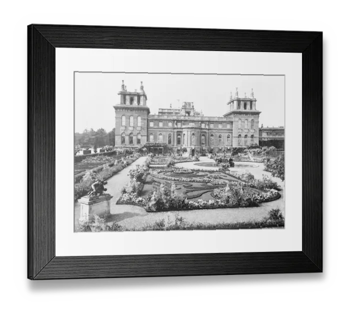 Framed Print : Ground View of Blenheim Palace in England Framed Print : Ground View of Blenheim Palace in England