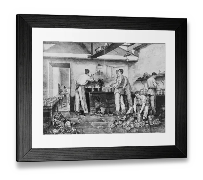 Framed Print : Institutional ktichen Framed Print : Institutional ktichen