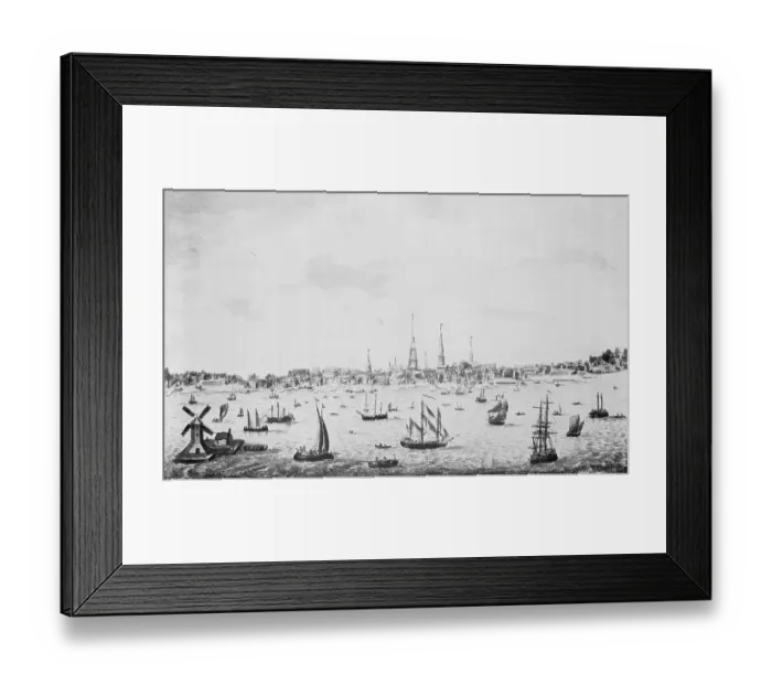 Framed Print : Boat-Filled Harbor Framed Print : Boat-Filled Harbor