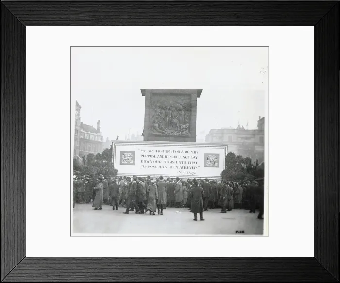Framed Print : Sign in Trafalgar Square Framed Print : Sign in Trafalgar Square