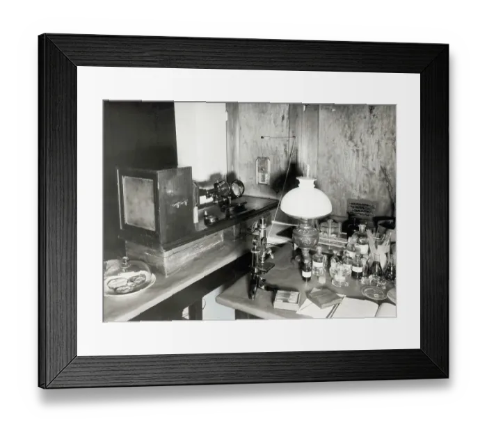 Framed Print : Robert Koch'S First Study And Set-Up Framed Print : Robert Koch'S First Study And Set-Up