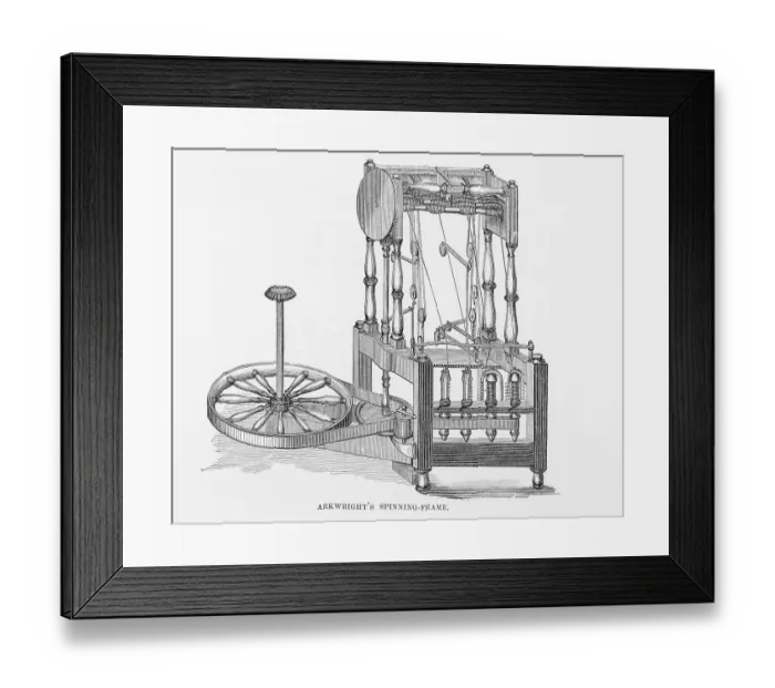 Framed Print : Arkwright's Spinning Frame Framed Print : Arkwright's Spinning Frame