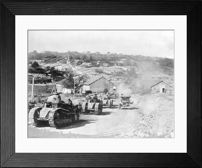 Framed Print : Whippet Tanks Advancing Framed Print : Whippet Tanks Advancing