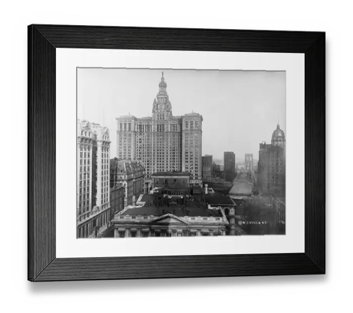 Framed Print : View of New York City