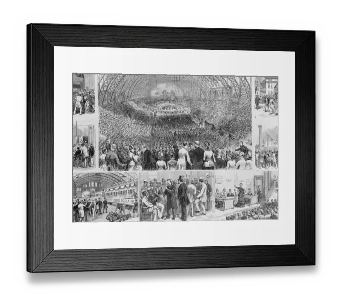 Framed Print : Scenes of 1880 Republican Convention Framed Print : Scenes of 1880 Republican Convention