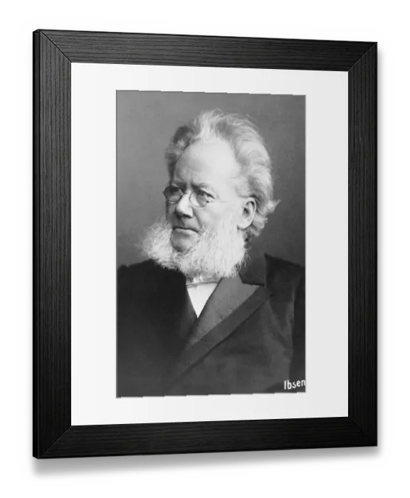 Framed Print : Portrait of Henrik Ibsen Framed Print : Portrait of Henrik Ibsen