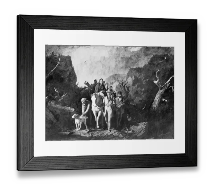 Framed Print : Early American Pioneers Framed Print : Early American Pioneers
