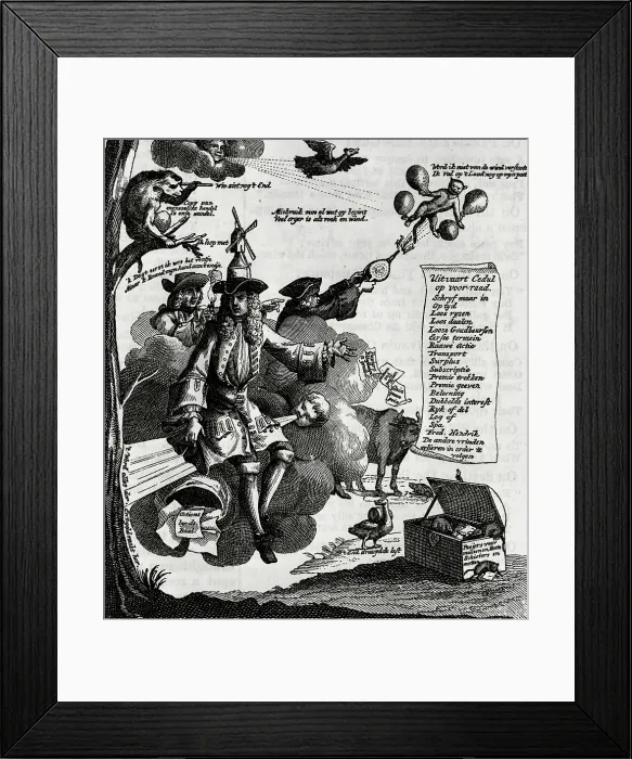 Framed Print : Dutch Satirical Cartoon Framed Print : Dutch Satirical Cartoon