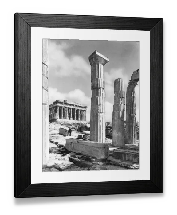 Framed Print : View Of Propylaes And Parthenon Framed Print : View Of Propylaes And Parthenon