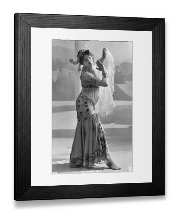 Framed Print : Mata Hari In Her Dancing Costume