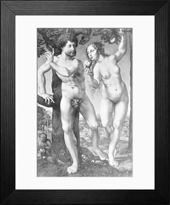 Framed Print : Adam and Eve Framed Print : Adam and Eve