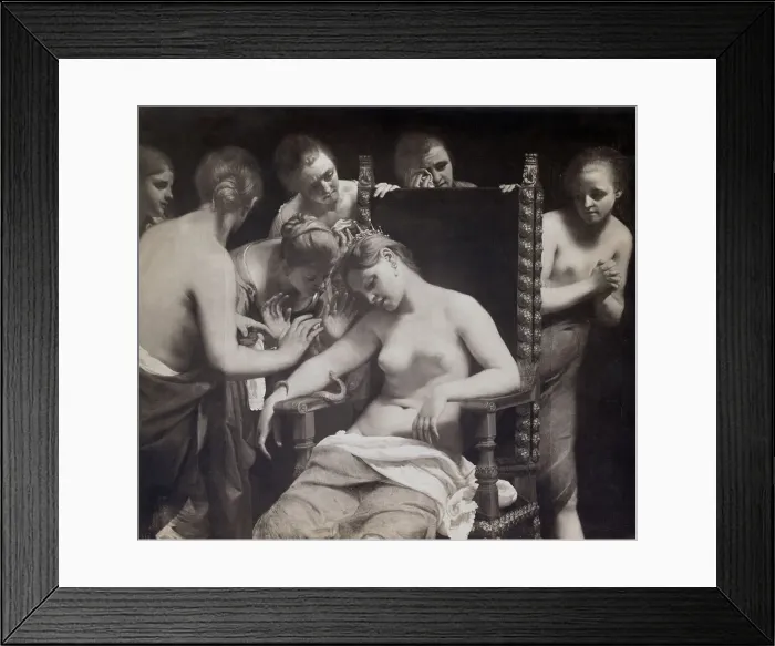 Framed Print : Death of Cleopatra by Cagnacci Framed Print : Death of Cleopatra by Cagnacci