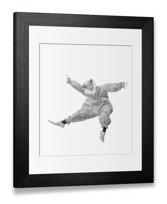 Framed Print : Portrait of Happy Clown Framed Print : Portrait of Happy Clown
