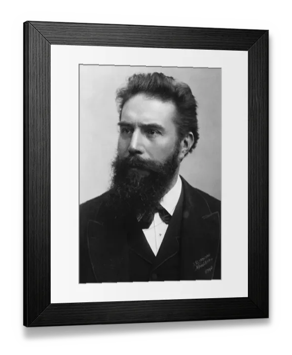 Framed Print : Portrait of Scientist Wilhelm Conrad Roentgen Framed Print : Portrait of Scientist Wilhelm Conrad Roentgen