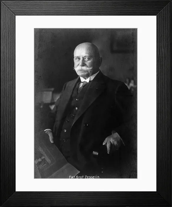 Framed Print : German Inventor Count Ferdinand Von Zeppelin Framed Print : German Inventor Count Ferdinand Von Zeppelin