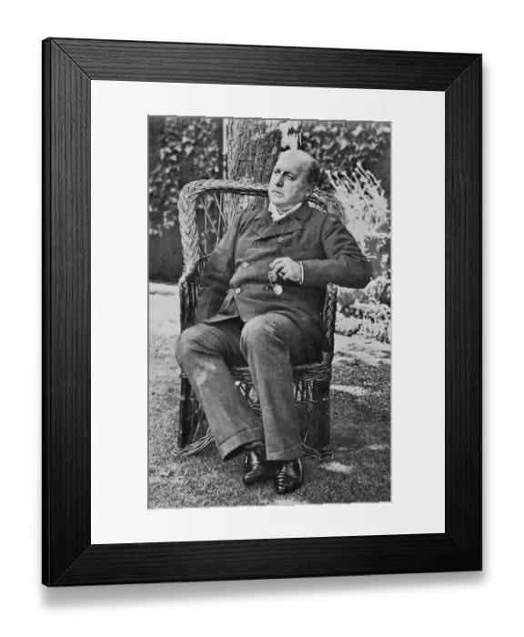 Framed Print : Henry James in Chair Framed Print : Henry James in Chair