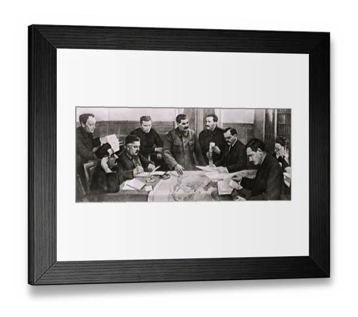 Framed Print : Joseph Stalin Instructing Framed Print : Joseph Stalin Instructing