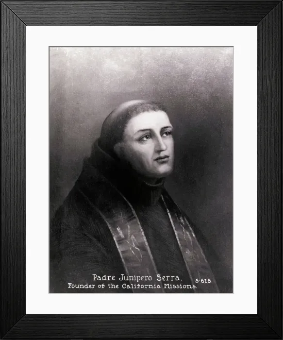 Framed Print : Portrait of Junipero Serra Framed Print : Portrait of Junipero Serra