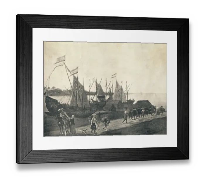Framed Print : Puritans Leaving for New World Framed Print : Puritans Leaving for New World