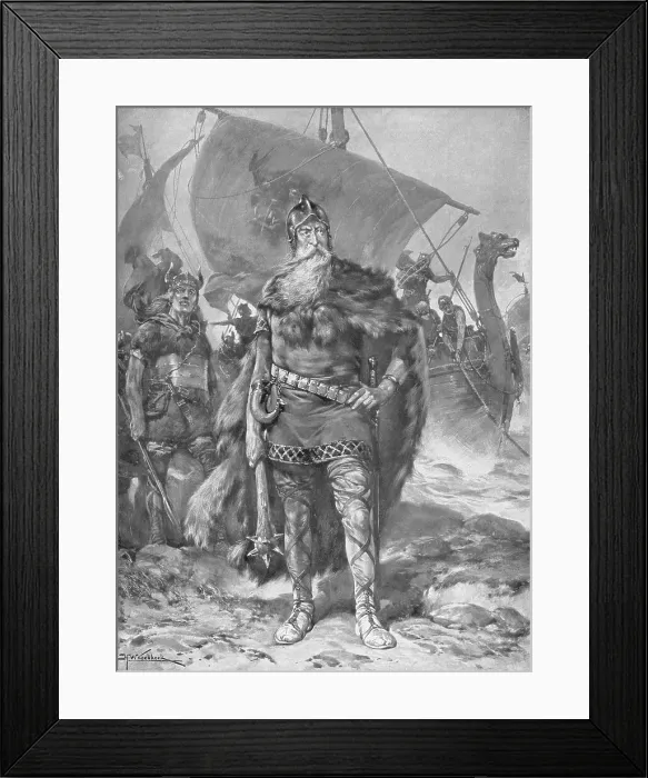 Framed Print : Portrait of Viking Prince Rurik Framed Print : Portrait of Viking Prince Rurik