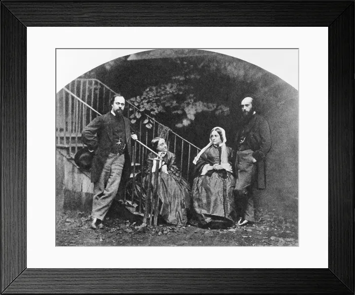 Framed Print : Painter Dante Gabriel Rossetti with His Family Framed Print : Painter Dante Gabriel Rossetti with His Family