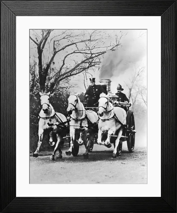 Framed Print : Fire Engine Under Full Steam Framed Print : Fire Engine Under Full Steam