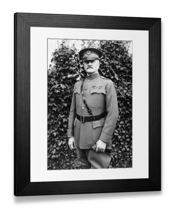 Framed Print : 3 / 4 Length Portrait Of Gen Pershing; Ivy Framed Print : 3 / 4 Length Portrait Of Gen Pershing; Ivy