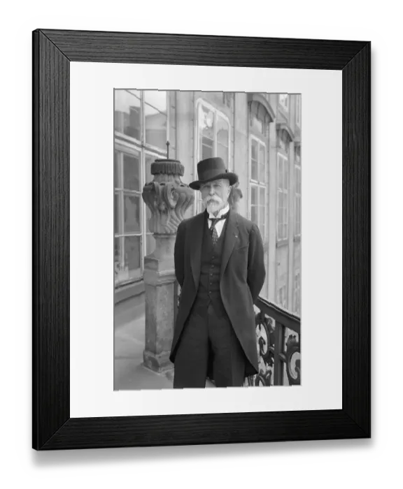 Framed Print : T G Masary Standing In His Courtyard Framed Print : T G Masary Standing In His Courtyard