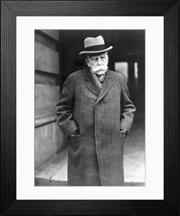 Framed Print : Oliver Wendell Holmes Shown During Walk Framed Print : Oliver Wendell Holmes Shown During Walk