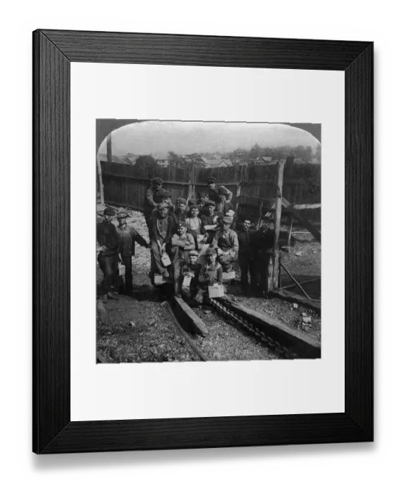 Framed Print : Breaker Boys of a Coal Mine Framed Print : Breaker Boys of a Coal Mine