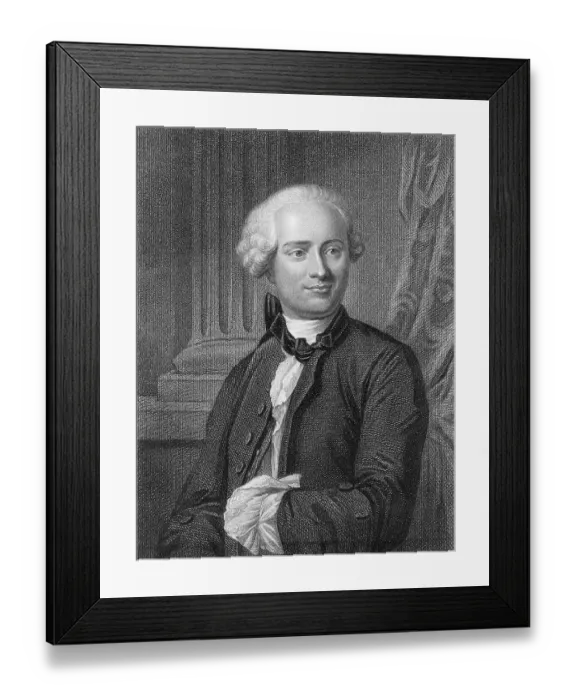 Framed Print : Engraving by William Hopwood After Jean Le Ronde d'Alembert by Maurice-Quentin de La Tour Framed Print : Engraving by William Hopwood After Jean Le Ronde d'Alembert by Maurice-Quentin de La Tour