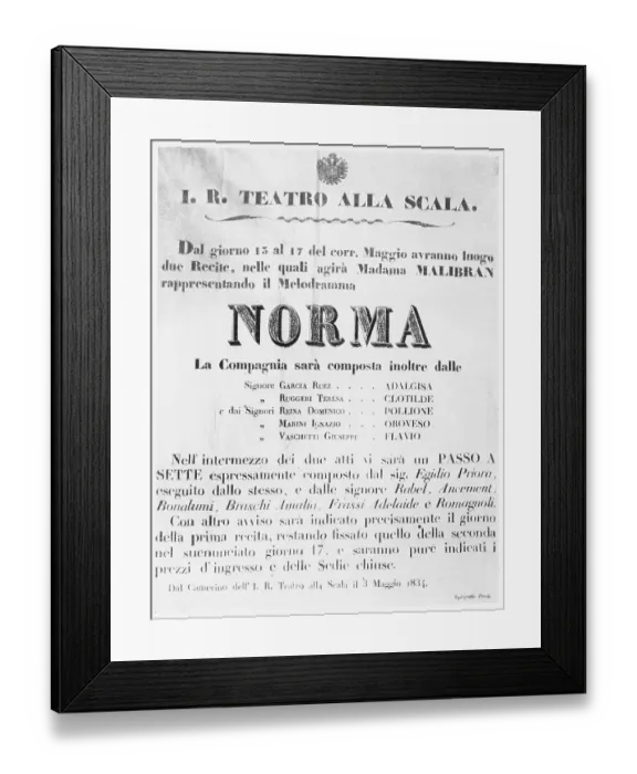Framed Print : Norma Scala Poster Framed Print : Norma Scala Poster
