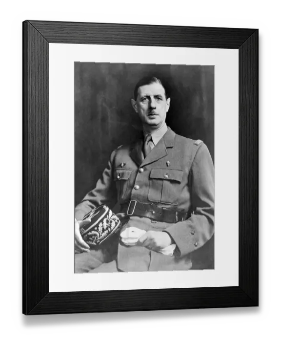 Framed Print : Charles de Gaulle Framed Print : Charles de Gaulle